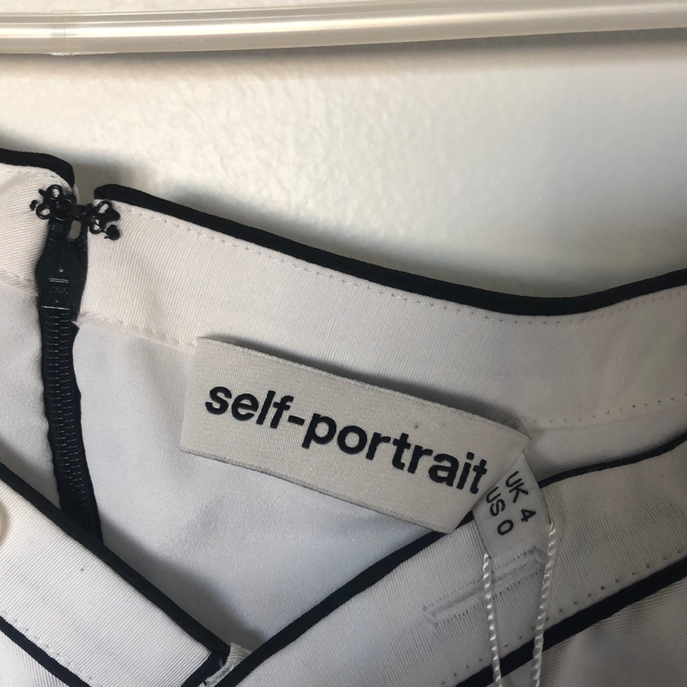 Self Portrait B&W Ruffle Jumpsuit | Night Out | Size 0 - Picture 12 of 17